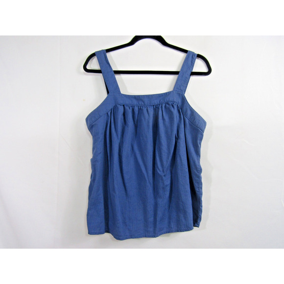 A New Approach Blue Large Top Strappy Fairy Whimsygoth Boho Gathered Cottagecore - Picture 1 of 6